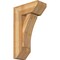 Ekena Millwork Thorton Slat Rough Sawn Bracket w/ Offset Brace, Western Red Cedar, 8"W x 18"D x 30"H BKT0806X18X30THR06RWR - alternate 1